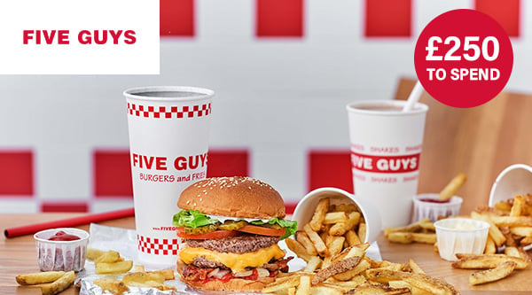Win £250 to spend at Five Guys